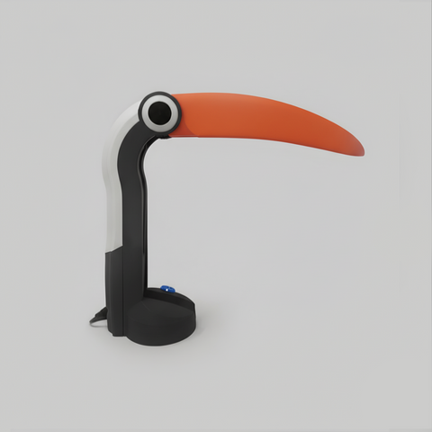 Toucan Lamp Black + Orange